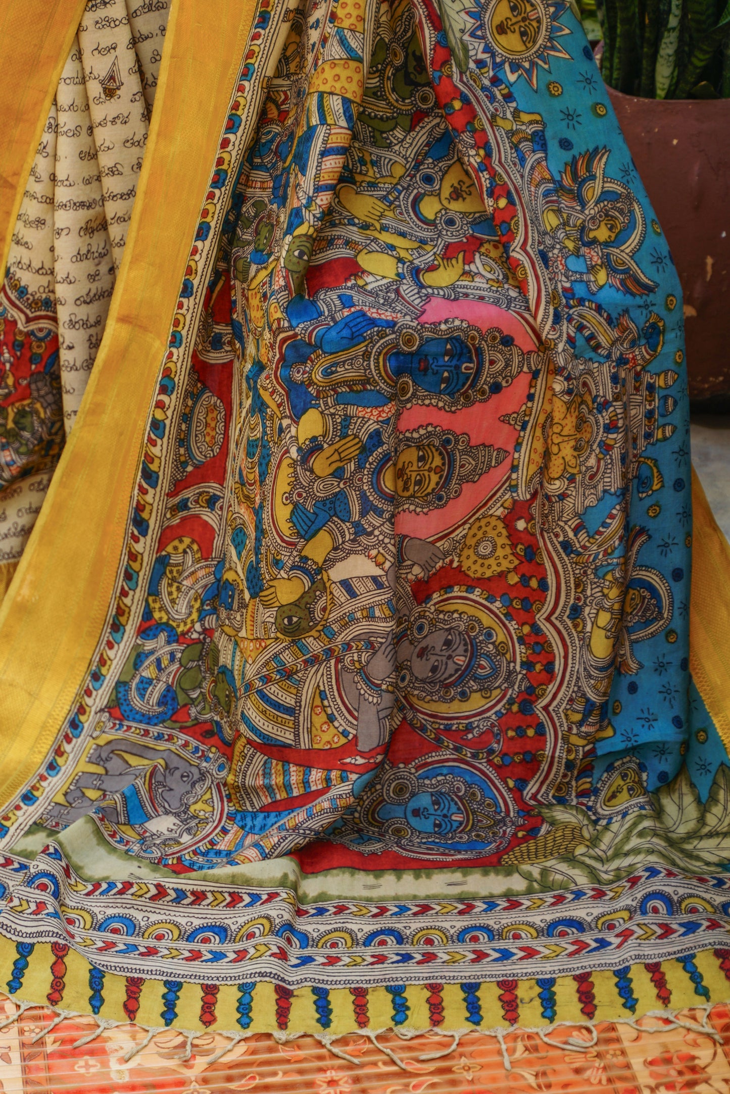 Penkalamkari Silkcotton Sarees