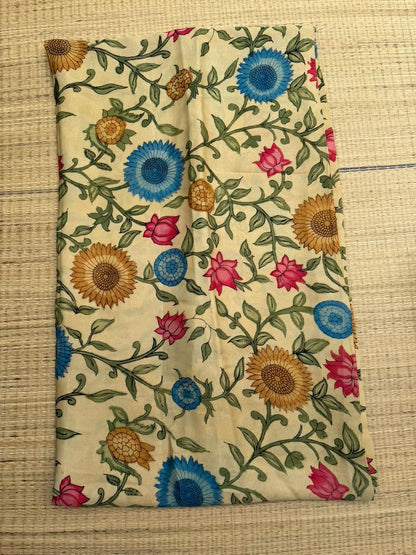 Penkalamkari modal silk yardage