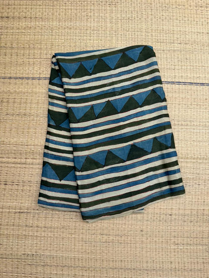 Penkalamkari modal silk yardage