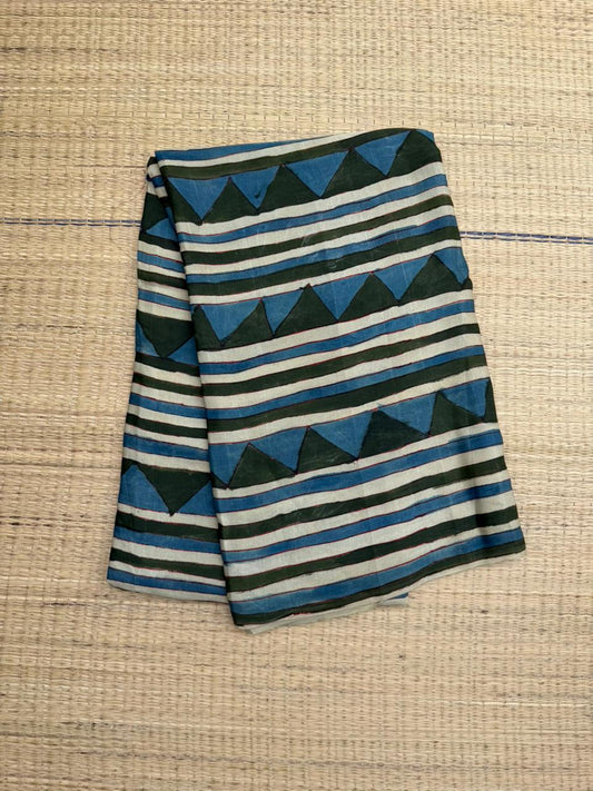 Penkalamkari modal silk yardage