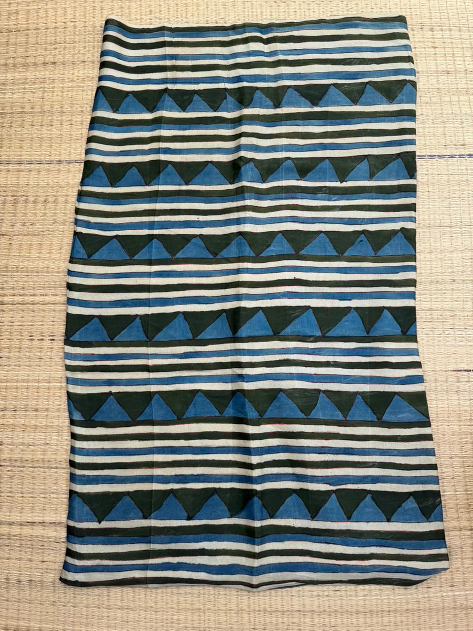 Penkalamkari modal silk yardage